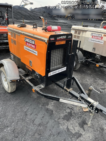 2022 Lincoln Electric LE400 Kubota V1505, Trlr, Cable Rack, Light Kit, ES Decals, T3