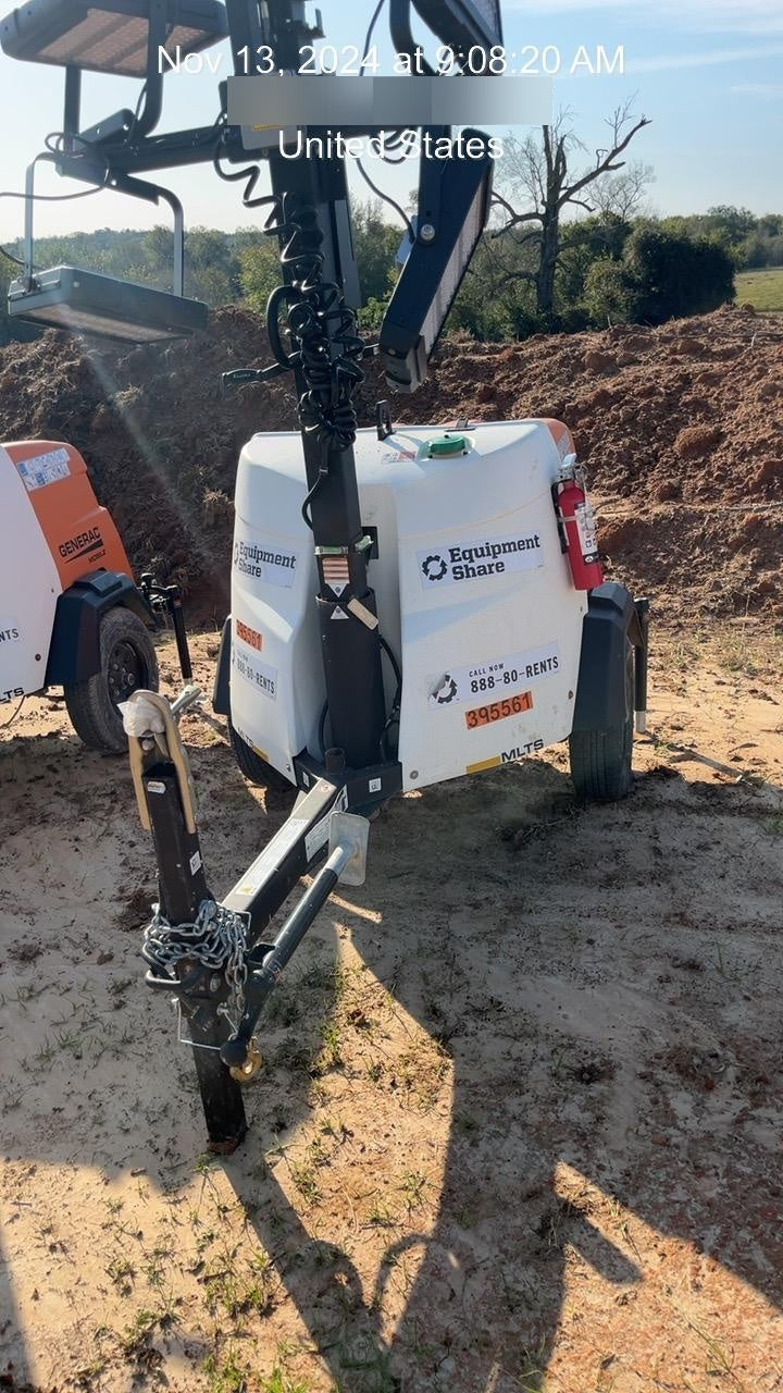 2024 Generac MLT2 Diesel, Flex Switch 120V Input, Powerzone Controller, 
(4) 320W LED Lights, 4kW Generator, 39.9 Gal Fuel Tank, 2" Ball, T3