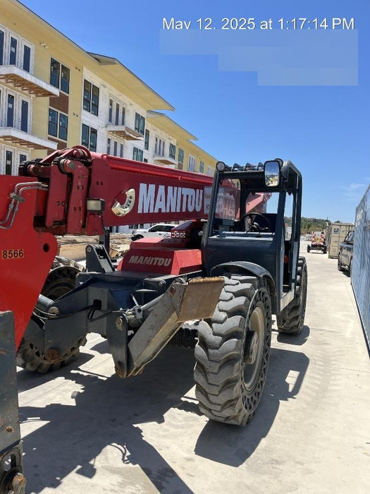 2018 Manitou MTA10055 Manitou MTA 10055 w/Cab/Heat/AC, Work Lights/Strobe, Aux Hyd, Solid Tires, Lift Hook, 66" Carriage, 60" Forks