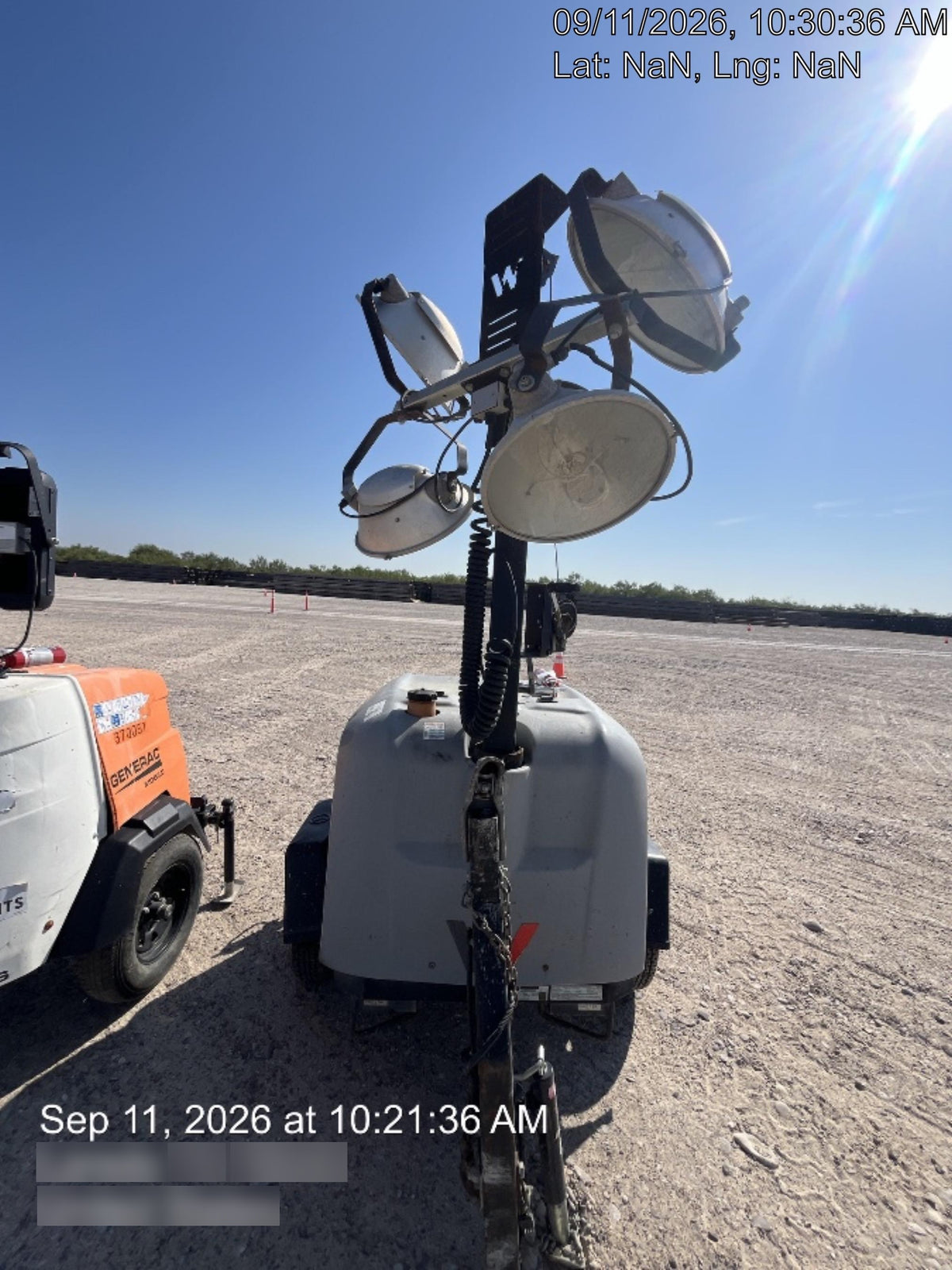 2019 Wacker Neuson LTV6L-MH Mobile Light Tower w/Fuel Level Sensor Installed