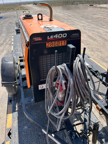 2022 Lincoln Electric LE400 Kubota V1505, Trlr, Cable Rack, Light Kit, ES Decals, T3