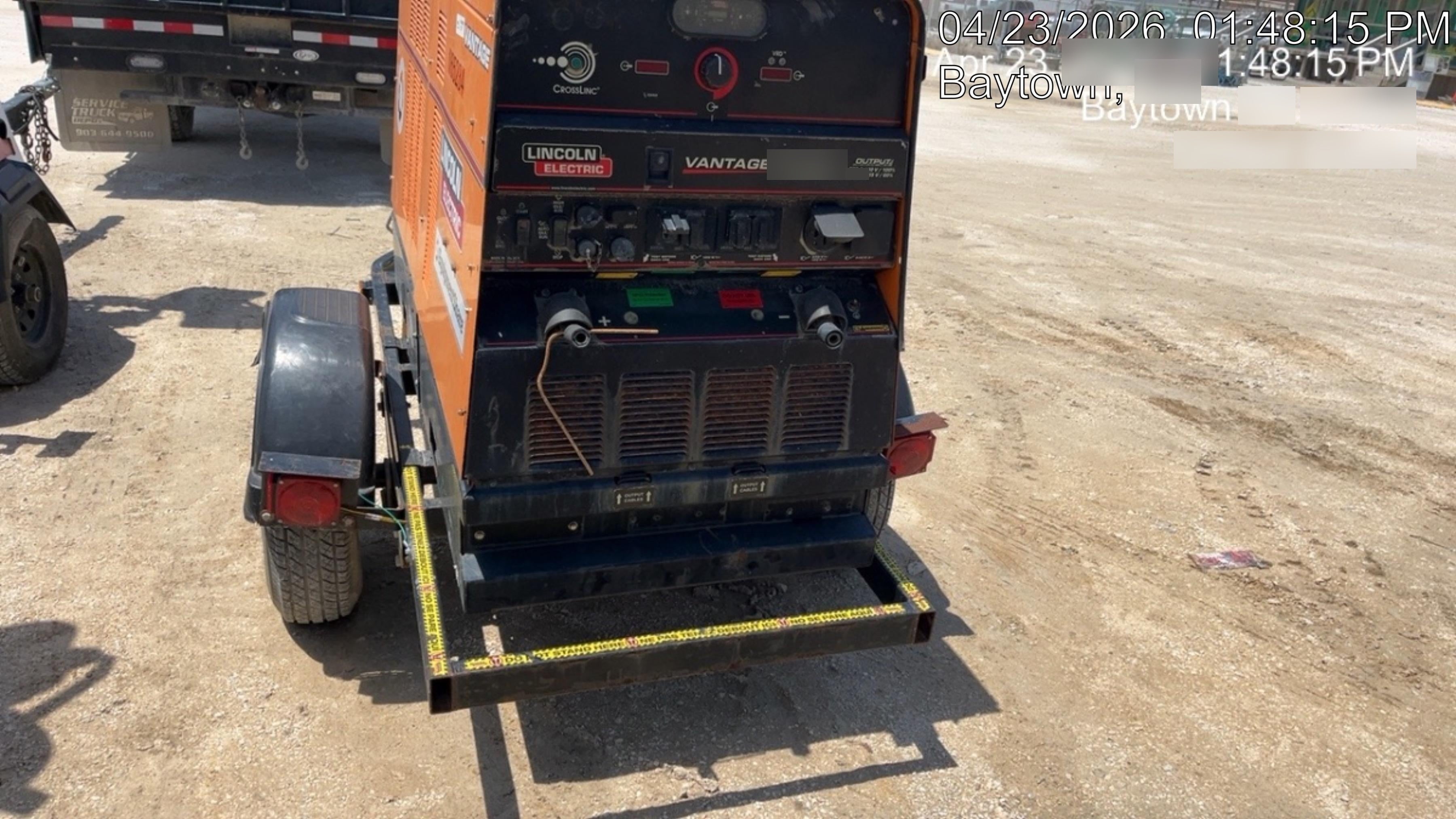 2021 Lincoln Electric Vantage 549X Ready Pak 3, ORANGE (includes trailer, cable rack, fender light kit)