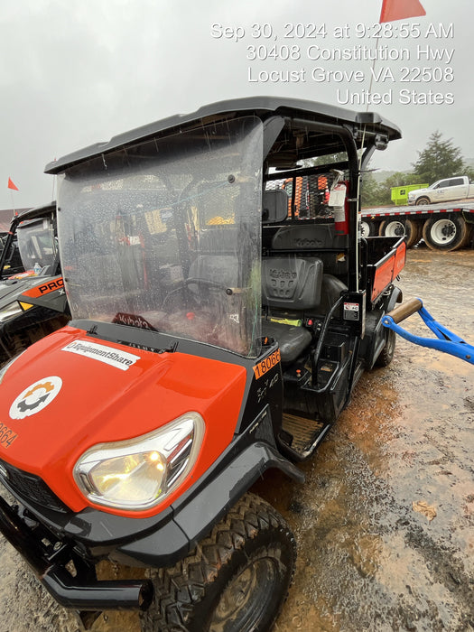 2021 Kubota RTV-X1140W-H Plastic Canopy, Windshield Acrylic Clear, LED Strobe Light, Wire Harness Kit, Back up Alarm