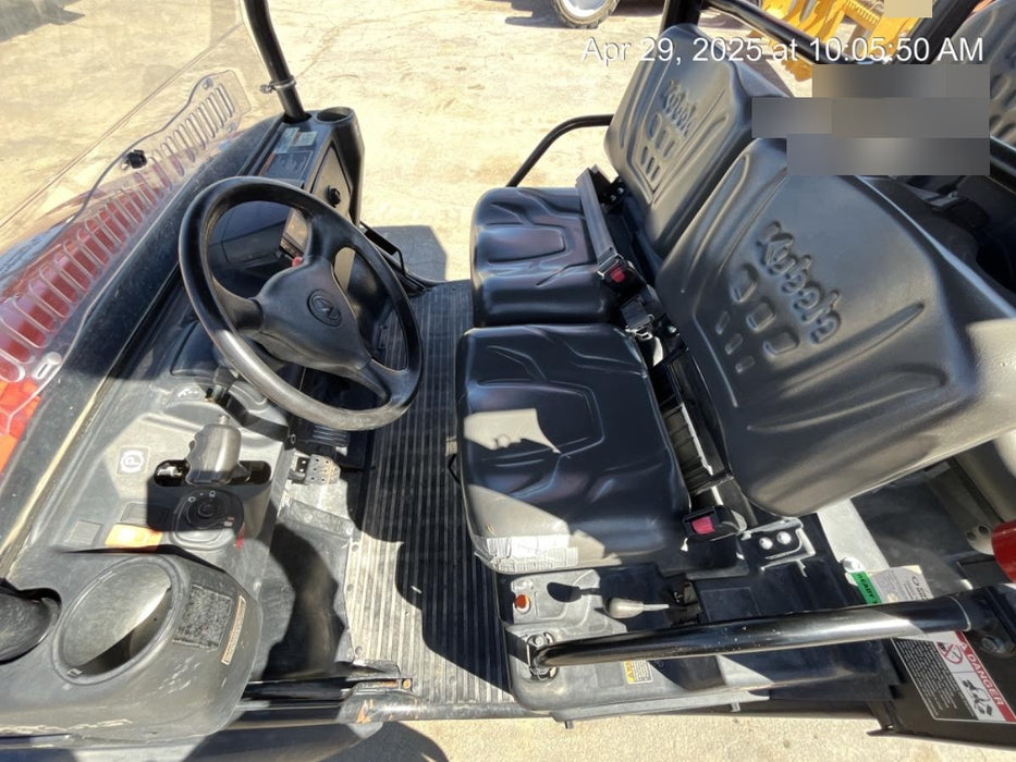 2021 Kubota RTV-X1140W-H Plastic Canopy, Windshield Acrylic Clear, LED Strobe Light, Wire Harness Kit, Back up Alarm