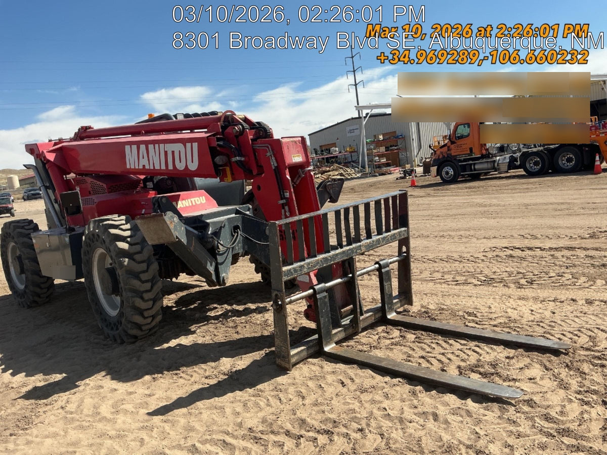2019 Manitou MTA10055 MTA10055 - 120 HP T4, Canopy, Worklights/Strobe, Beacon, 66" Carriage, 60" Forks, Solid Tires, Lift Hook, Aux Hydraulics