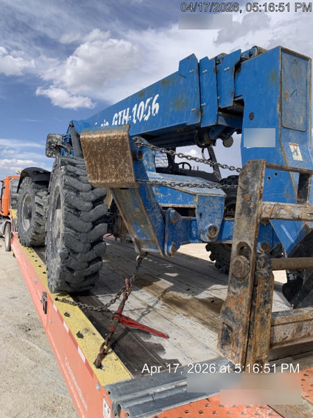 2018 Genie GTH-1056 GTH-1056 w/Open ROPS, Solid Tires, Work Lights, 60" carriage/forks, cab mesh, beacon