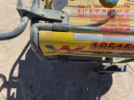 2021 Wacker Neuson GP6600A Standard 6.6kW Generator, Includes Wheel Kit. P/N: 5100042220