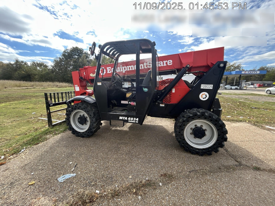 2020 Manitou MTA6034 Canopy, Solid Tires, Work Lights, Beacon, Aux Hydraulics, Back up Alarm, Mirrors, ES Keypad