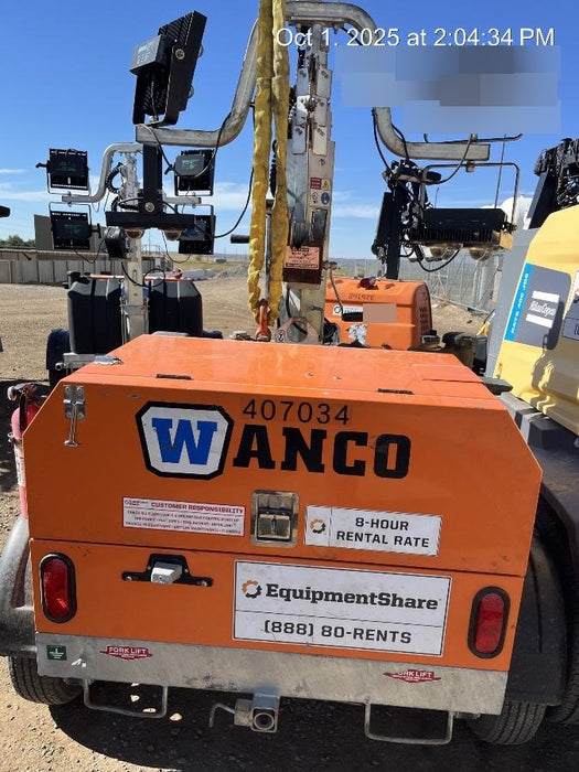 2024 Wanco WLTT-4MM4K Diesel, Deep Sea Controller, Shore Power Plug, Auto Start, (4) 350W LED Floodlights, 4kW Generator, 60 Gal Fuel Tank, 2" Ball, T3