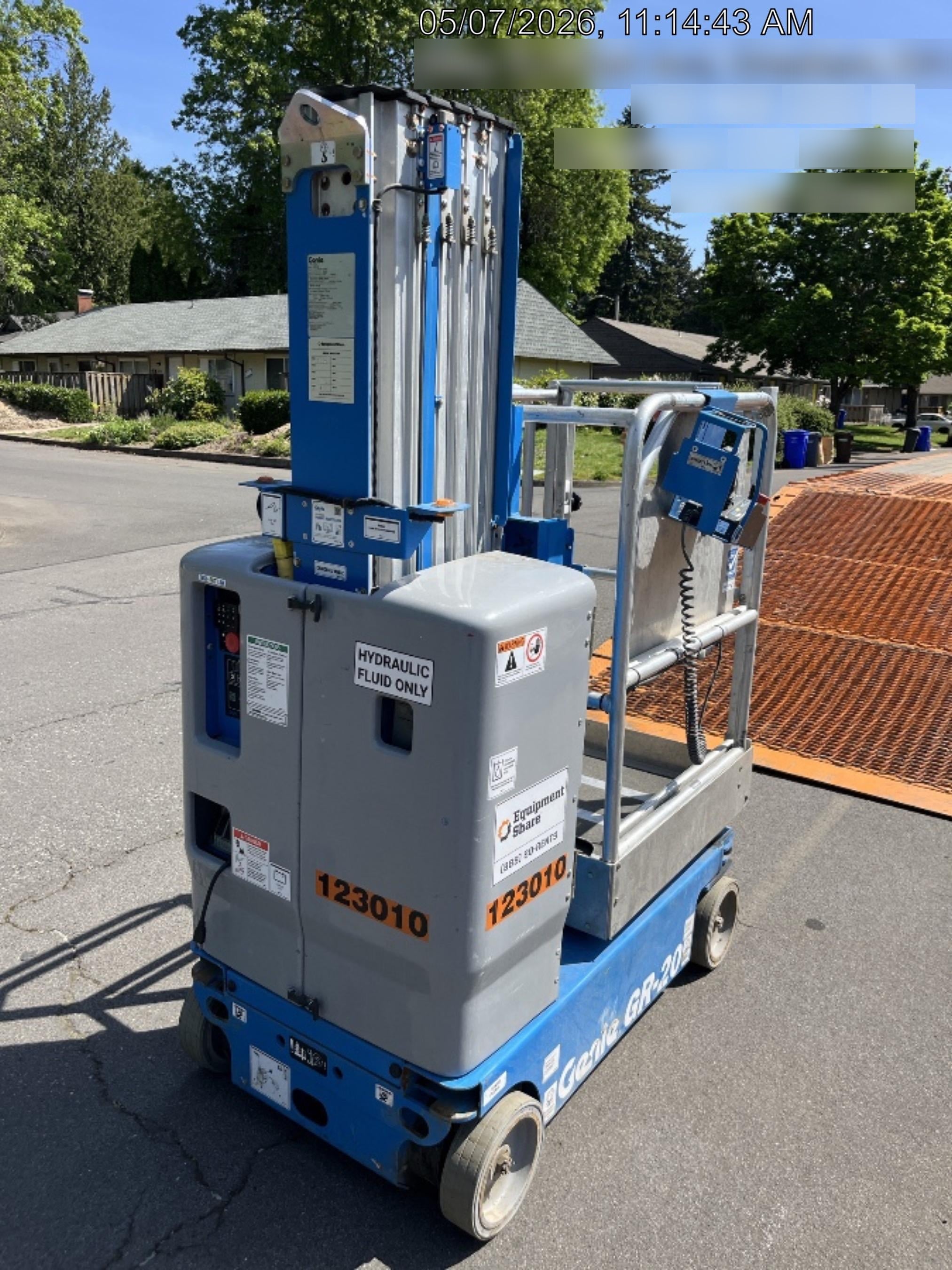 2020 GENIE GR-20