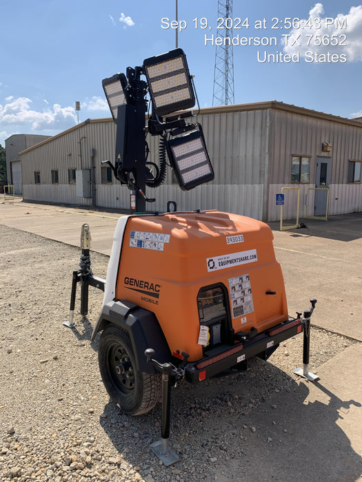 2024 Generac MLT2 Diesel, Flex Switch 120V Input, Powerzone Controller, 
(4) 320W LED Lights, 4kW Generator, 39.9 Gal Fuel Tank, 2" Ball, T3