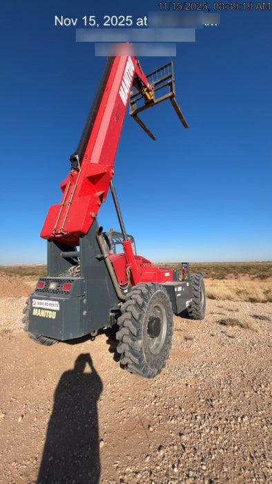2018 Manitou MTA10055 Manitou MTA 10055 w/Open ROPS, Work Lights/Strobe, Aux Hyd, Solid Tires, Lift Hook, 66" Carriage, 60" Forks