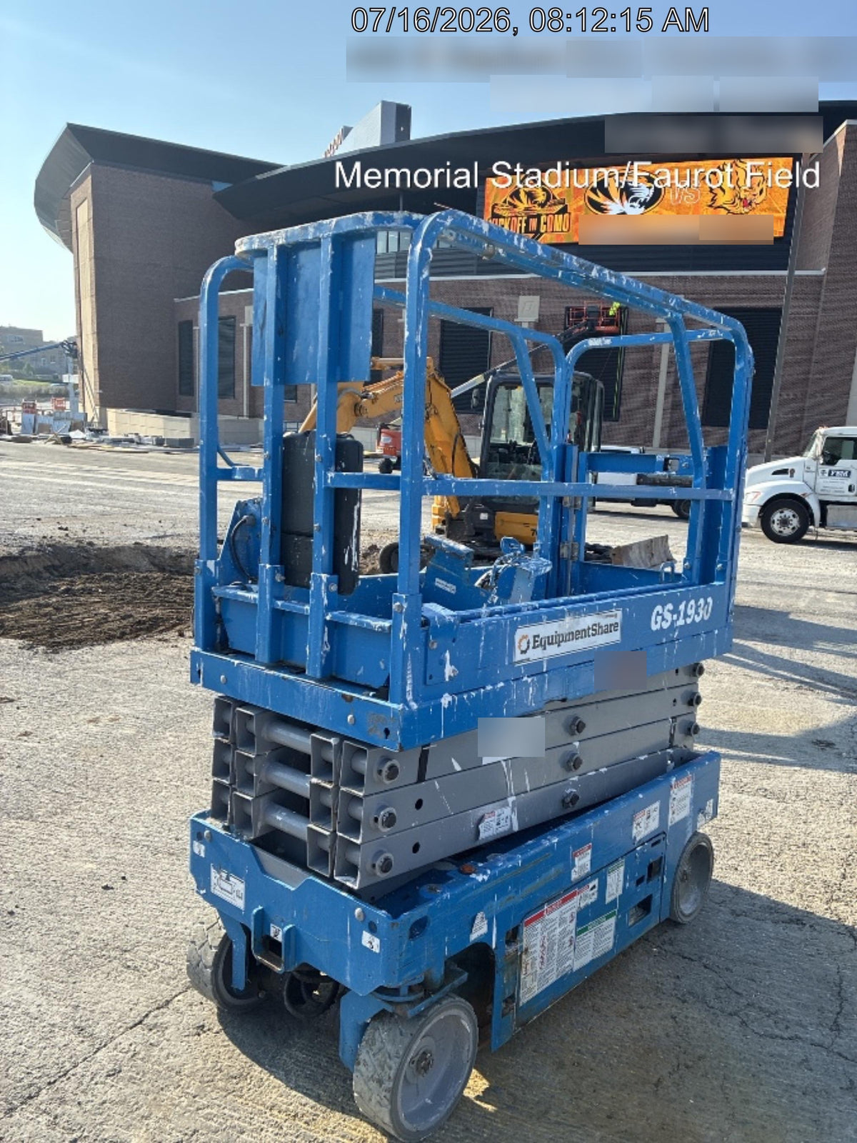 2020 Genie GS-1930 Solid Non Marking Tires, Beacon, Folding rails with half height swing gate