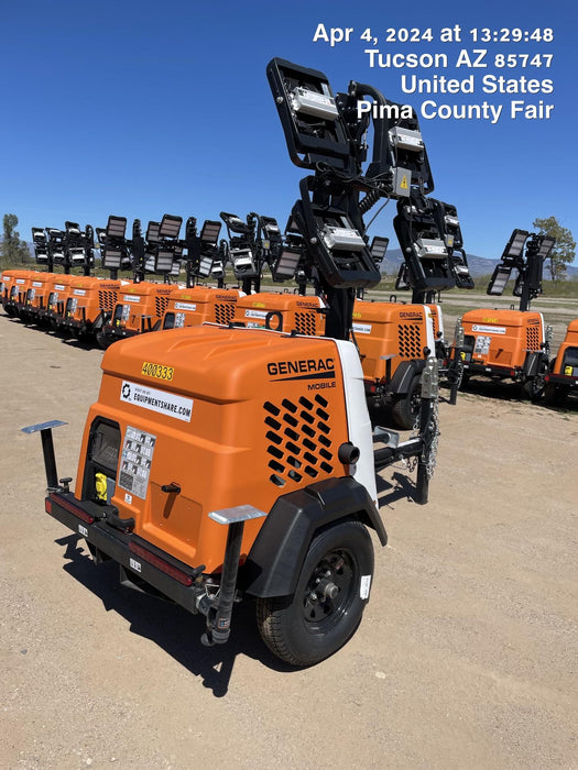 2024 Generac MLT2 Diesel, Flex Switch 120V Input, Powerzone Controller, 
(4) 320W LED Lights, 4kW Generator, 39.9 Gal Fuel Tank, 2" Ball, T3