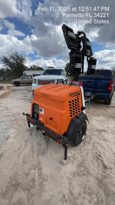 2025 Generac MLTS-4 Diesel, Mitsubishi L2E, 7.1 hp @1800 rpm, Flex Switch 120V Input, Powerzone Controller, (4) 320W LED Lights, 4kW Generator, 39.9 Gal Fuel Tank, 2" Ball, T3, ES Decals