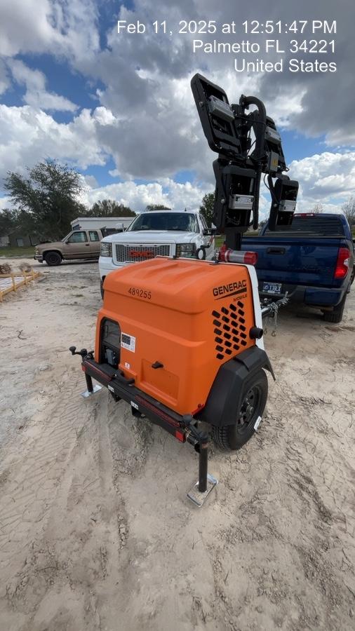 2025 Generac MLTS-4 Diesel, Mitsubishi L2E, 7.1 hp @1800 rpm, Flex Switch 120V Input, Powerzone Controller, (4) 320W LED Lights, 4kW Generator, 39.9 Gal Fuel Tank, 2" Ball, T3, ES Decals