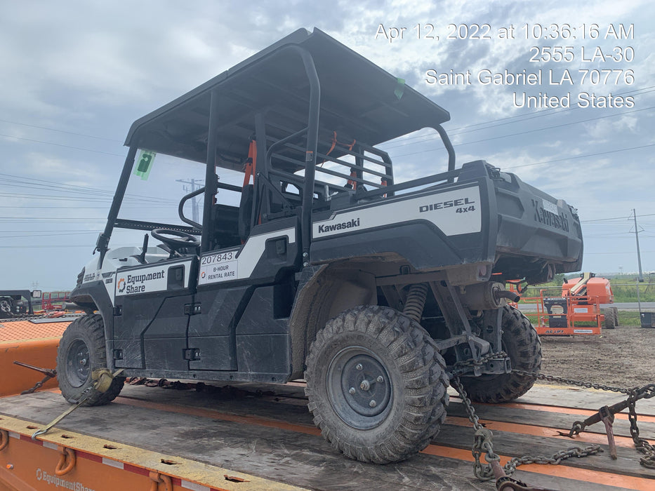 2022 Kawasaki Mule PRO-DXT Standard Options, Backup Alarm, Beacon, Plastic Hard Top, Poly Windshield, Horn Kit