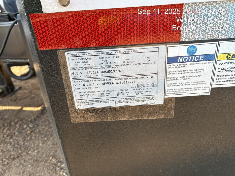 2025 BOBCAT PA1600VPWCU-T4F