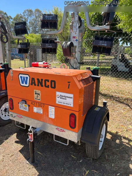 2024 Wanco WLTT-4MM4K Diesel, Deep Sea Controller, Shore Power Plug, Auto Start, (4) 350W LED Floodlights, 4kW Generator, 60 Gal Fuel Tank, 2" Ball, T3