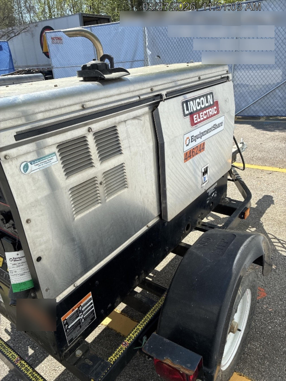 2024 Lincoln Electric LE400 Kubota V1505, Trlr, Cable Rack, Light Kit, ES Decals, T3