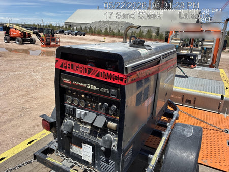 2019 Lincoln Electric Vantage 322 Ready-Pak 3, Two Wheel Trailer, Fender and Light Kit, Cable Rack