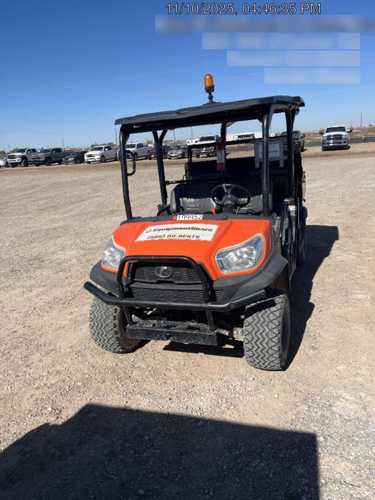2022 Kubota RTV-X1140W-H Plastic Canopy, Windshield Acrylic Clear, LED Strobe Light, Wire Harness Kit, Back up Alarm