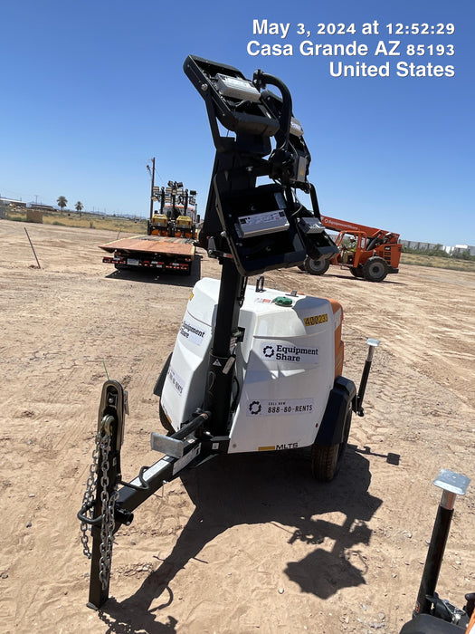 2024 Generac MLT2 Diesel, Flex Switch 120V Input, Powerzone Controller, 
(4) 320W LED Lights, 4kW Generator, 39.9 Gal Fuel Tank, 2" Ball, T3