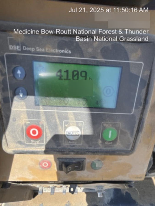 2020 Allmand NLV3GR (4) LED Light Fixture 350W, 23' Vertical Mast, 3kW Prime, Towable, Deep Sea L401, Leveling Jacks, Yanmar T4F 5.8hp