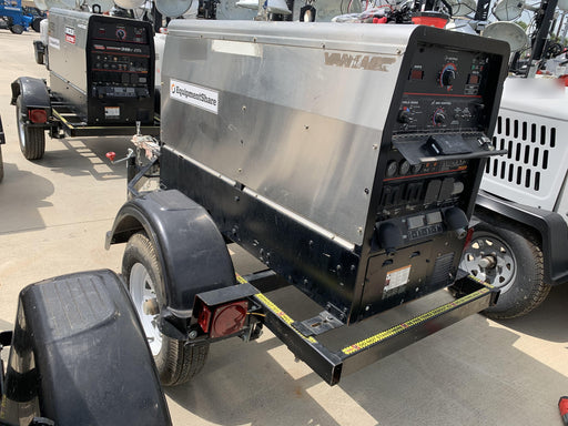 2016 Lincoln Electric Vantage 322 Ready-Pak 3, Two Wheel Trailer, Fender and Light Kit, Cable Rack