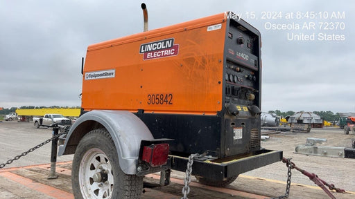 2023 Lincoln Electric LE400 Kubota V1505, Trlr, Cable Rack, Light Kit, ES Decals, T3