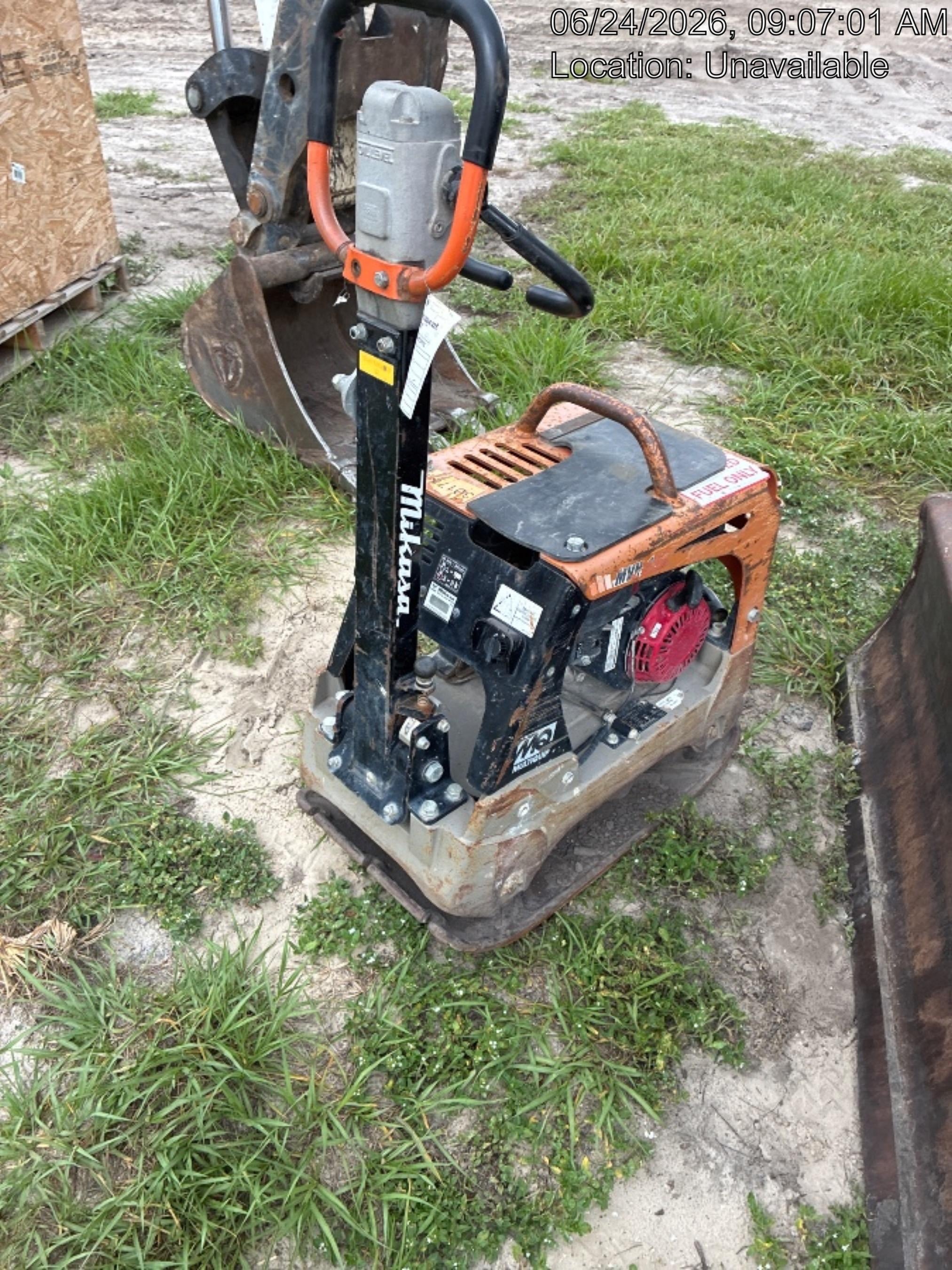 2023 Multiquip MVH158 Honda GX200, 17" Plate, Gas