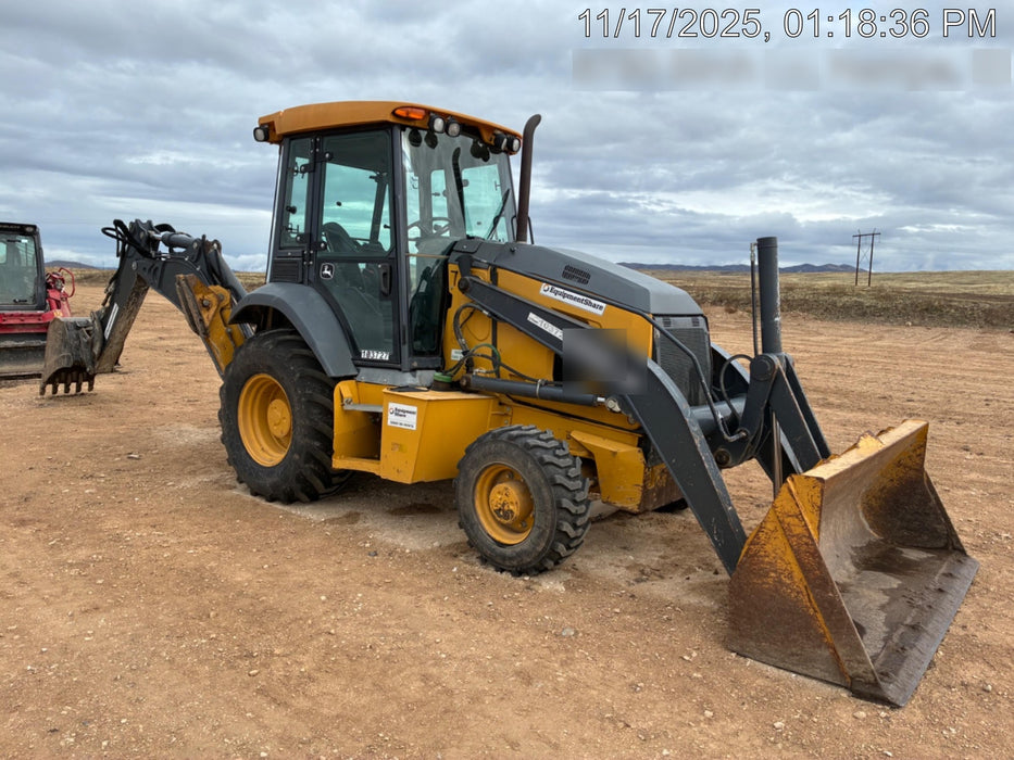 2020 John Deere 310LEP Cab/Heat/Air, 4WD, Standard Stick, Pilot Controls, 2 Way Hydraulics, TAG Manual QC