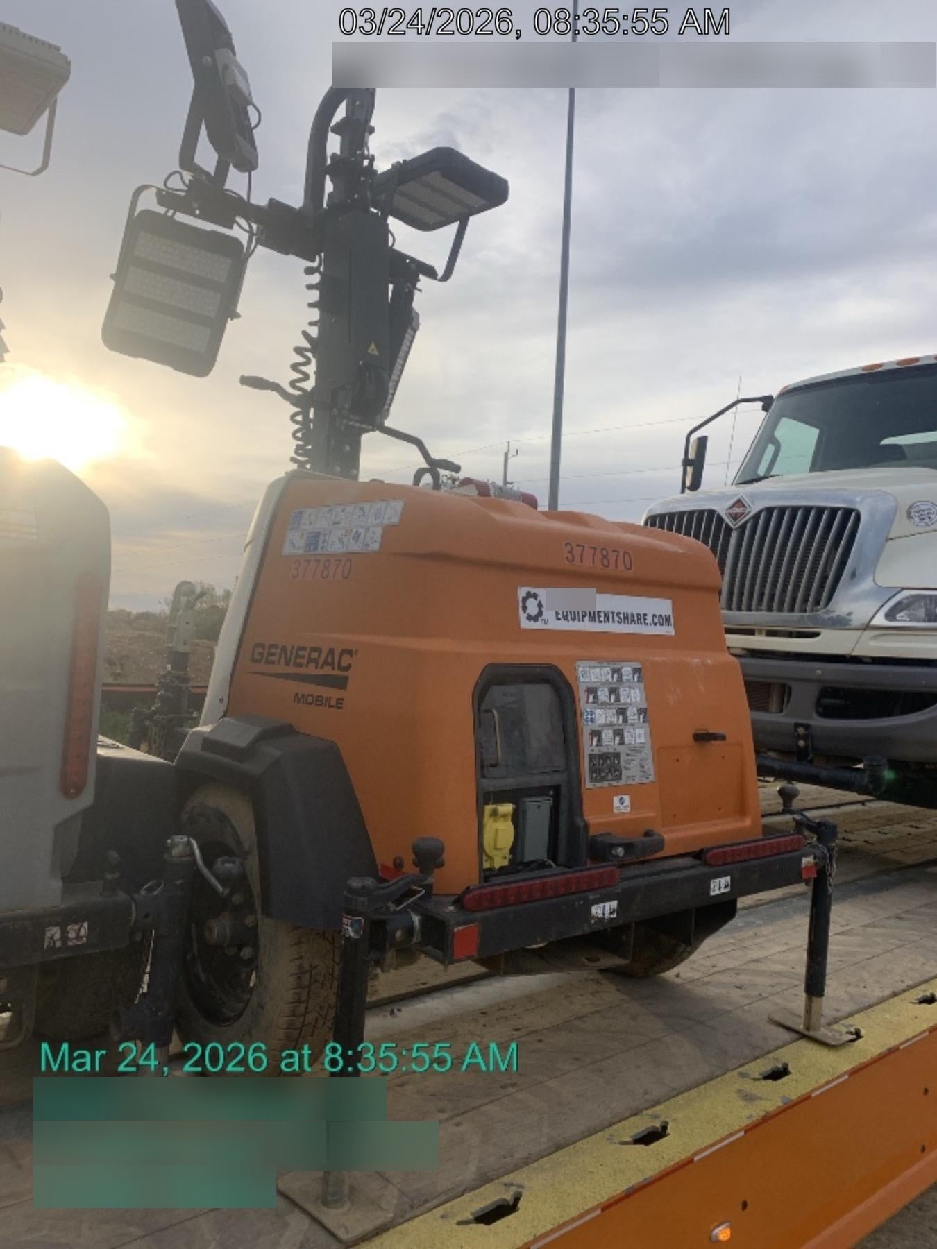 2023 Generac MLT2 Diesel, Flex Switch 120V Input, Powerzone Controller, 
(4) 320W LED Lights, 4kW Generator, 39.9 Gal Fuel Tank, 2" Ball, T3