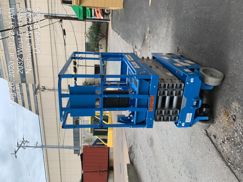 2020 Genie GS-1930 Solid Non Marking Tires, Beacon, Folding rails with half height swing gate