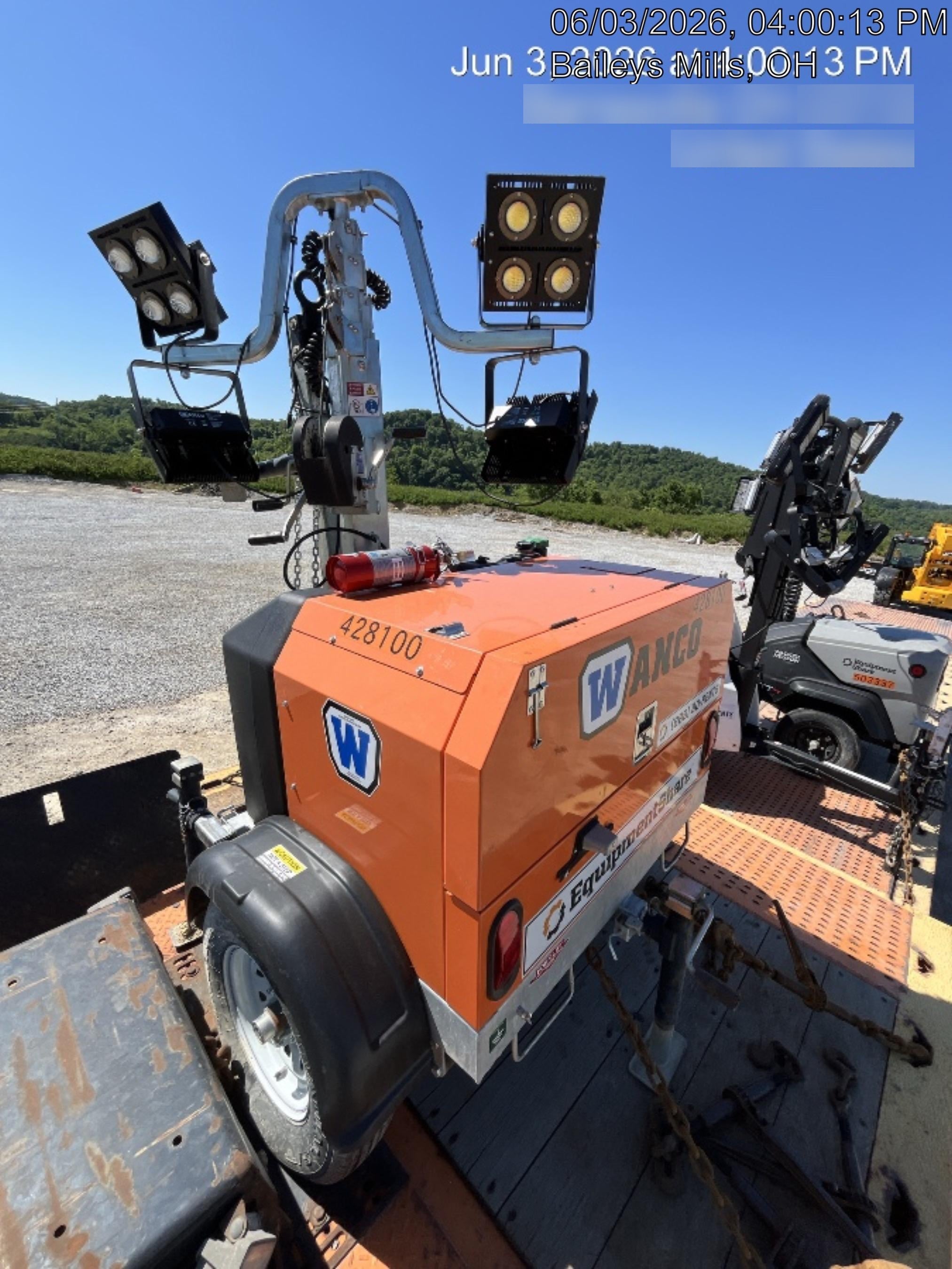 2024 Wanco WLTT-4MM4K Diesel, Deep Sea Controller, Shore Power Plug, Auto Start, (4) 350W LED Floodlights, 4kW Generator, 60 Gal Fuel Tank, 2" Ball, T3