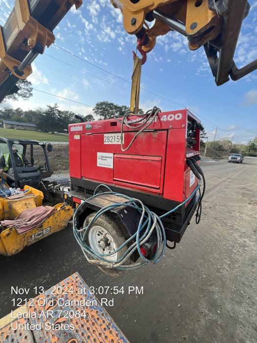 2022 Shindaiwa DGW400MDL Kubota D902 Engine, 23 HP, Dual Op Welder, Wire, Arc, Droop Stick, Tig, and CC Stick Functionality, Simulphase, 3 Phase and 1 Phase Gen Output, Single Axle NB Trlr, Slr Trckl Chrg 12V 12W, Fire Ext