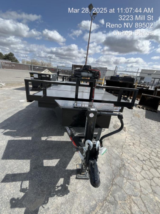 2025 TEXAS PRIDE TRAILERS 21' Lowboy Gravity Tilt Bed 14K Bumper Pull Trailer