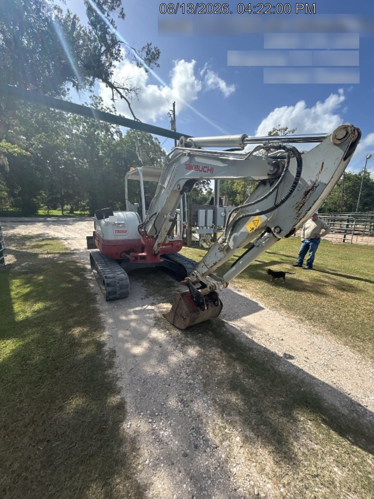 2019 Takeuchi TB260 Takeuchi TB260 Canopy w/Rubber Tracks, Auxiliary Hydraulics, Standard Blade, Manual QC