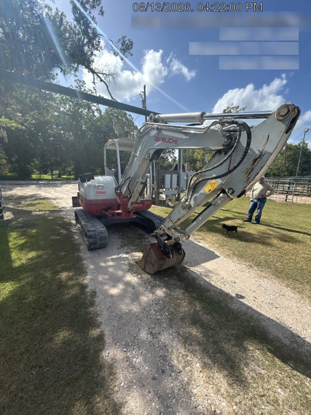2019 Takeuchi TB260 Takeuchi TB260 Canopy w/Rubber Tracks, Auxiliary Hydraulics, Standard Blade, Manual QC