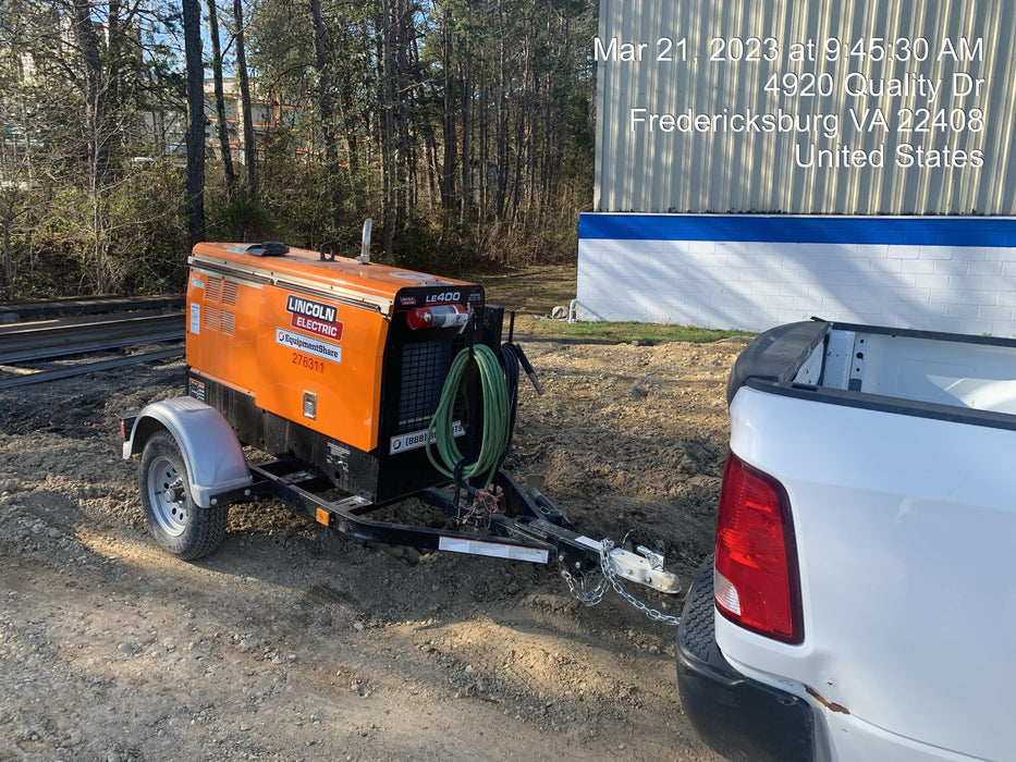 2022 Lincoln Electric LE400 Kubota V1505, Trlr, Cable Rack, Light Kit, ES Decals, T3