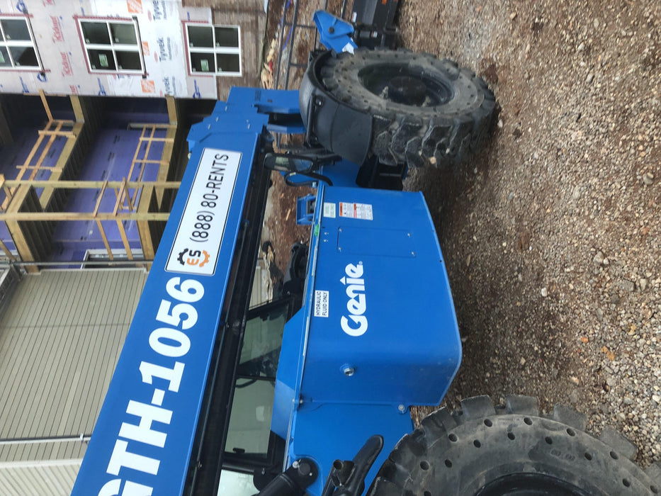 2019 Genie GTH-1056 Cab/Heat/AC, FF Tires, LED Work Lights, Beacon 60" QA Carriage, 60" Forks