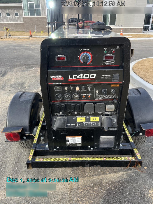 2024 Lincoln Electric LE400 Kubota V1505, Trlr, Cable Rack, Light Kit, ES Decals, T3