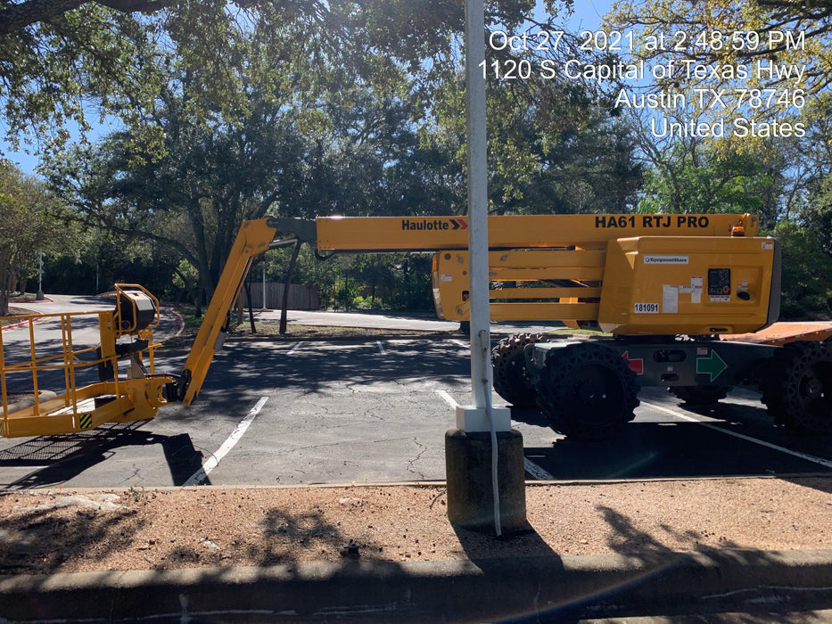 2020 Haulotte HA61RTJ PRO DSL, 4WD, Sld Tires, Bcn