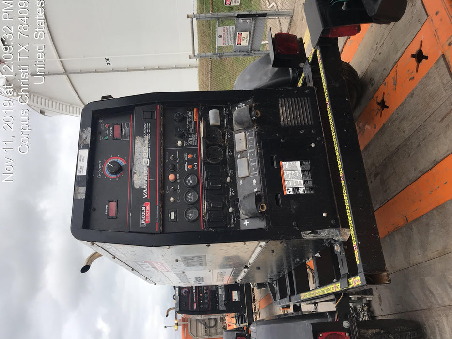 2019 Lincoln Electric Vantage 322 Welder Ready-Pak 3, Two wheel trailer, Fender and Light kit, Cable Rack