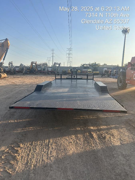 2025 TEXAS PRIDE TRAILERS 21' Lowboy Gravity Tilt Bed 14K Bumper Pull Trailer