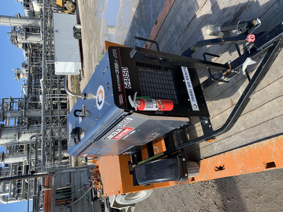 2020 Lincoln Electric Vantage 322 Welder Ready-Pak 3, w/ GPS & Decals (includes trailer, cable rack, fender light kit)