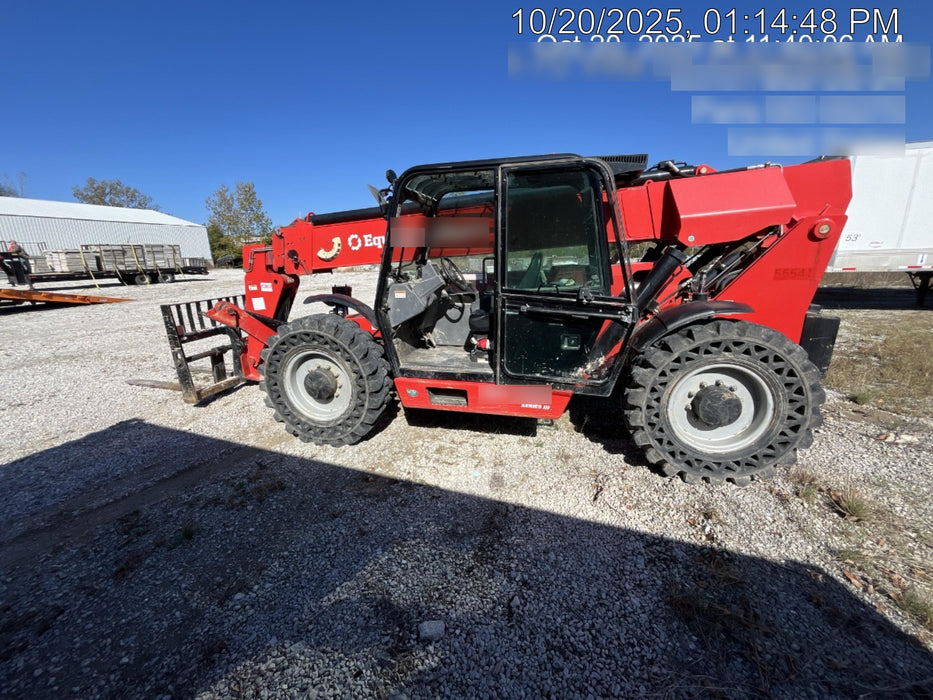 2020 Manitou MTA12055SER3 Cab/Heat/Air, Solid Tires, Amber Strobe, Lift Hook w/66" Carriage, 60" Forks