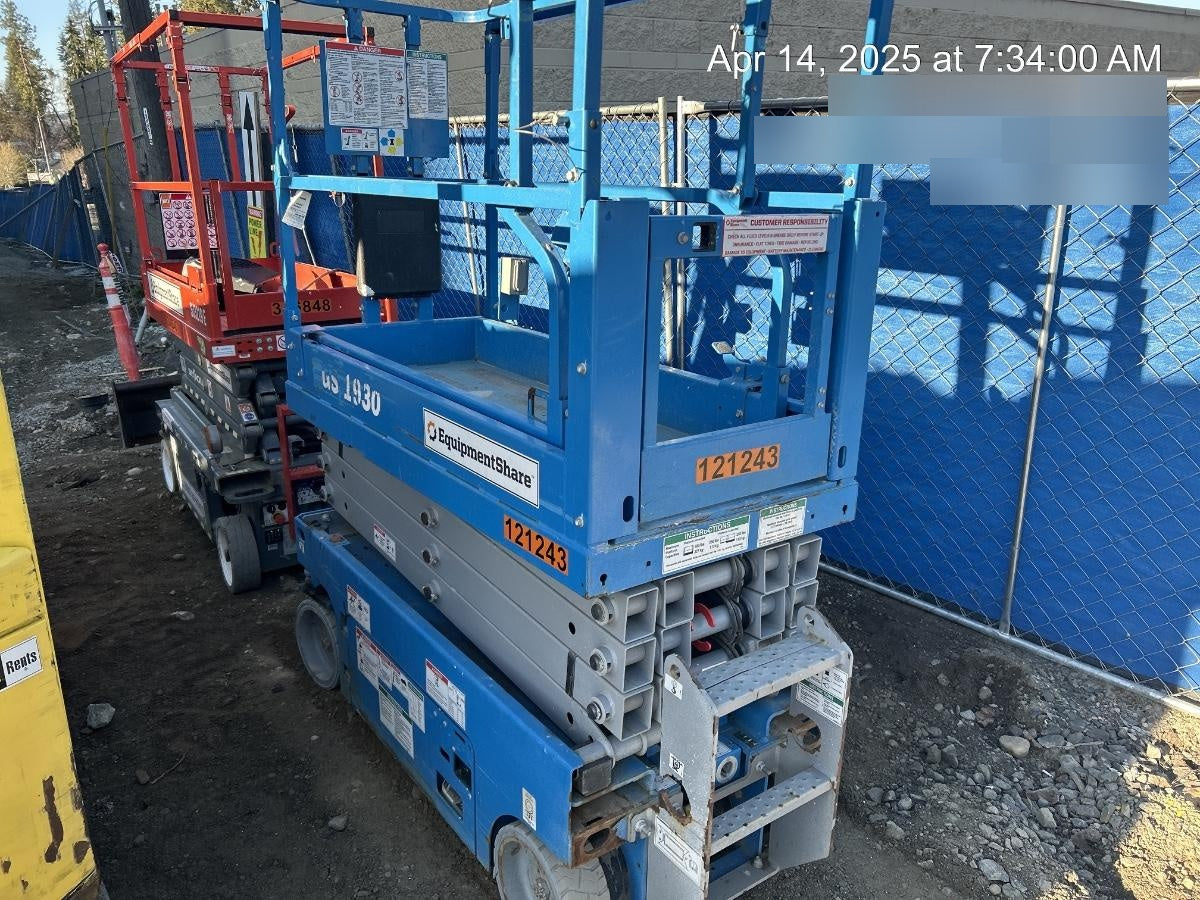 2020 Genie GS-1930 Solid Non Marking Tires, Beacon, Folding rails with half height swing gate, Telematics
