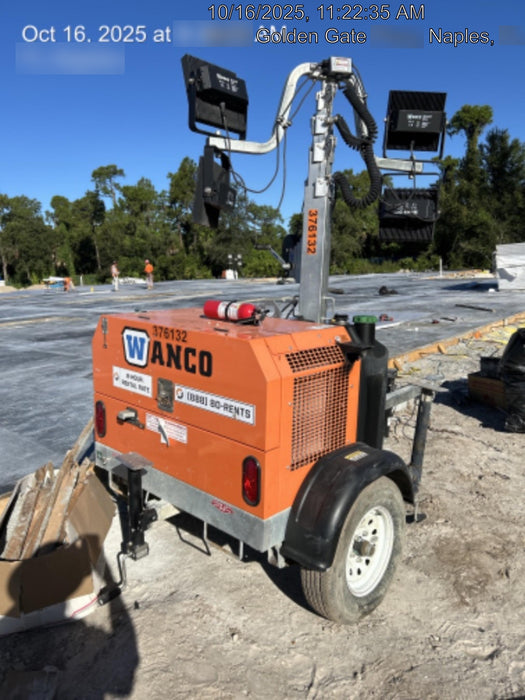 2023 Wanco WLTT-4MM4K Diesel, Deep Sea Controller, Shore Power Plug, Auto Start, (4) 350W LED Floodlights, 4kW Generator, 60 Gal Fuel Tank, 2" Ball, T3