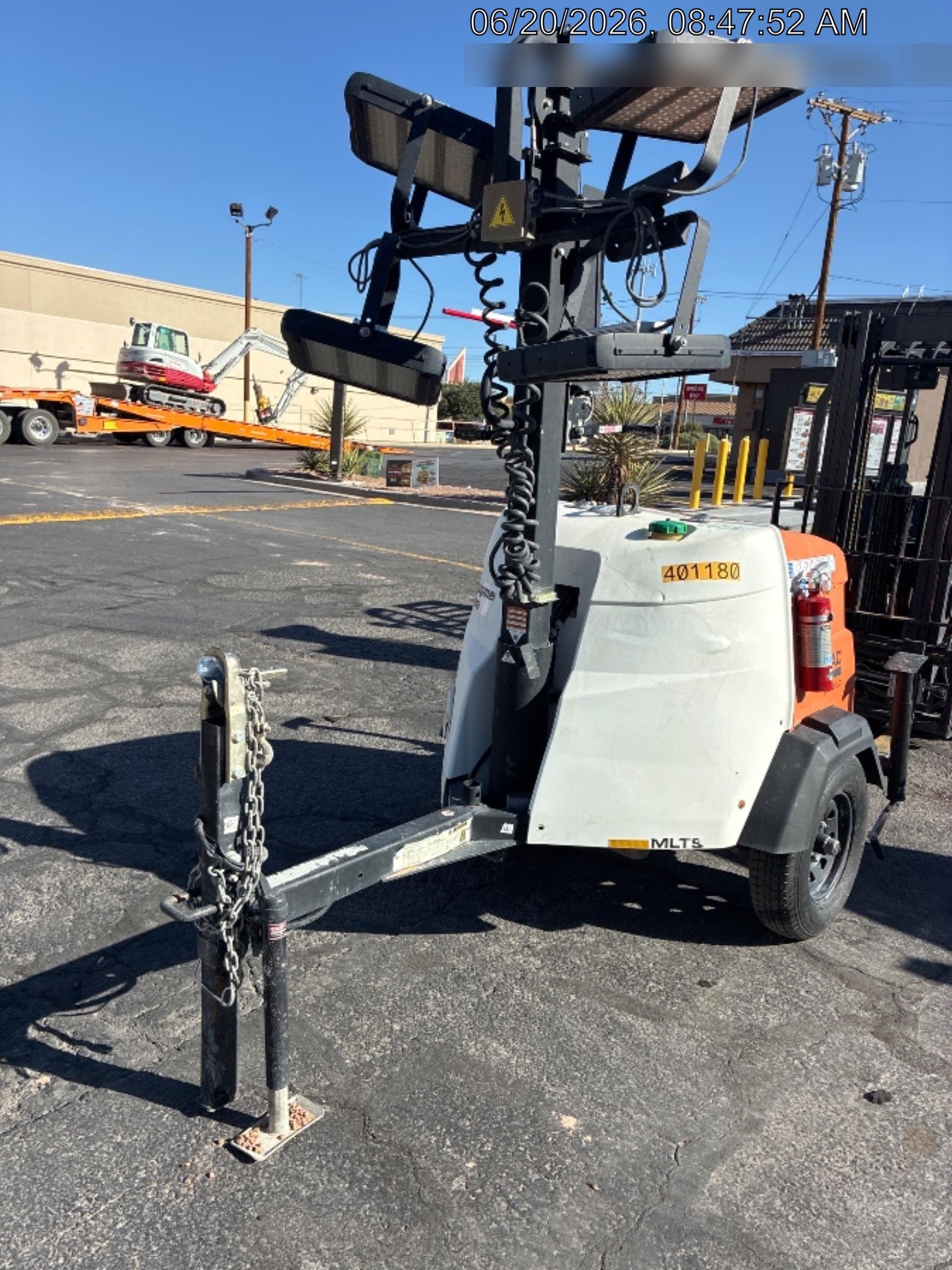 2024 Generac MLT2 Diesel, Flex Switch 120V Input, Powerzone Controller, 
(4) 320W LED Lights, 4kW Generator, 39.9 Gal Fuel Tank, 2" Ball, T3